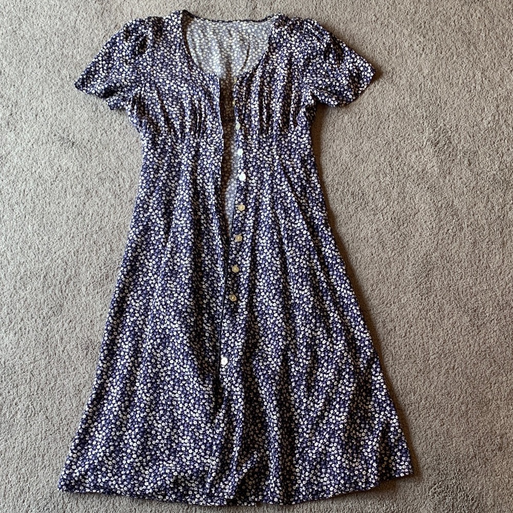 Floral Button-Down Dress